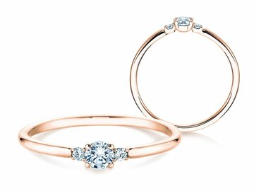 Verlobungsring Vivid Petite Diamond in 9K Weißgold mit Diamanten 0,10ct G/SI