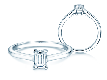 Verlobungsring Emerald Cross Labordiamant
