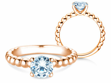 Verlobungsring Classic Beads Labordiamant