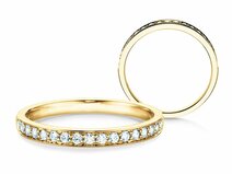 Verlobungsring Alliance in 18K Gelbgold mit Diamanten 0,30ct G/SI