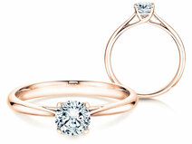 Verlobungsring Delight in 14K Roségold mit Diamant 0,50ct G/SI