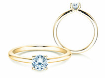 Verlobungsring Classic 4 in 14K Gelbgold mit Diamant 0,30ct G/SI