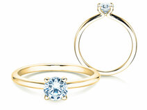 Verlobungsring Classic 4 in 14K Gelbgold mit Diamant 0,50ct G/SI