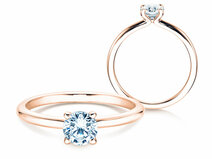 Verlobungsring Classic 4 in 14K Roségold mit Diamant 0,50ct G/SI