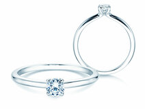 Verlobungsring Classic 4 in Platin 950/- mit Diamant 0,25ct G/SI