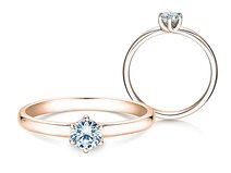 Verlobungsring Melody in 14K Roségold mit Diamant 0,50ct G/SI