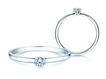 Verlobungsring Melody in Silber 925/- mit Diamant 0,10ct G/SI