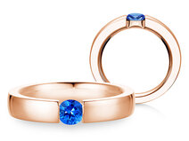 Verlobungsring Infinity Colour in 14K Roségold mit Saphir 0,50ct