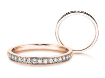 Verlobungsring Alliance in 18K Roségold mit Diamanten 0,30ct G/SI