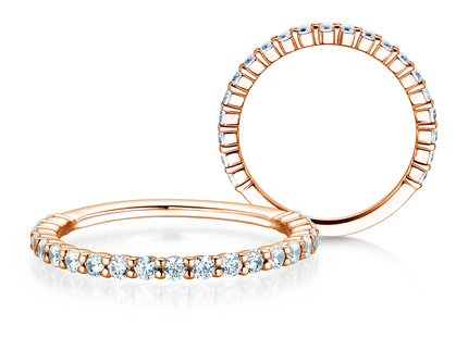 Verlobungsring Dawn in 14K Roségold mit Diamanten 0,53ct G/SI