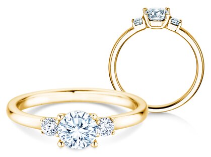 Verlobungsring Glory Petite Diamond in Gelbgold