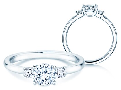 Verlobungsring Glory Petite Diamant in Platin