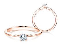 Verlobungsring Delight in 18K Roségold mit Diamant 0,25ct G/SI