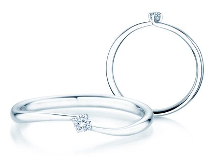 Verlobungsring Devour in Silber 925/- mit Diamant 0,05ct G/SI