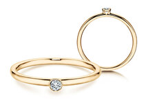 Verlobungsring Eternal in 18K Gelbgold mit Diamant 0,05ct G/SI