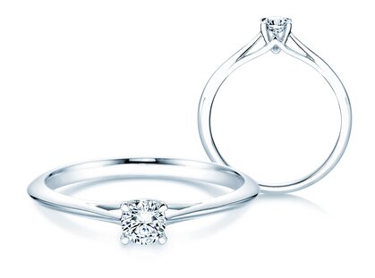 Verlobungsring Heaven 4 in Platin 950/- mit Diamant 0,25ct G/SI