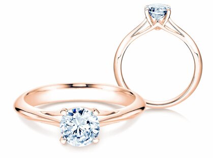 Verlobungsring Heaven 4 in 14K Roségold mit Diamant 1,00ct G/SI