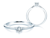 Verlobungsring Heaven 6 in Platin 950/- mit Diamant 0,20ct G/SI