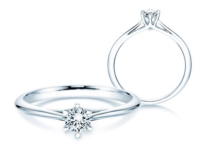 Verlobungsring Heaven 6 in Platin 950/- mit Diamant 0,25ct G/SI