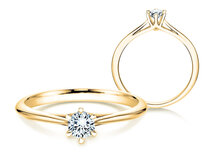 Verlobungsring Heaven 6 in 18K Gelbgold mit Diamant 0,25ct G/SI