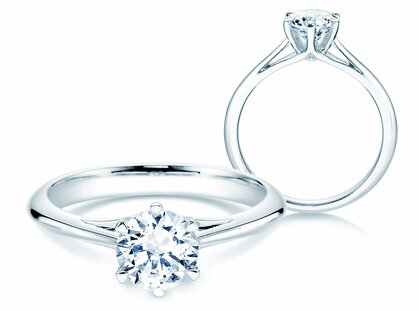 Verlobungsring Heaven 6 in Platin 950/- mit Diamant 1,00ct G/SI