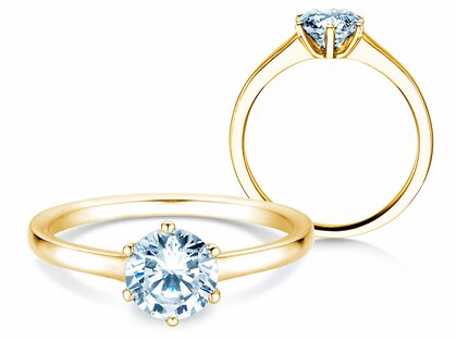 Verlobungsring Madison in 14K Gelbgold mit Diamant 1,00ct G/SI