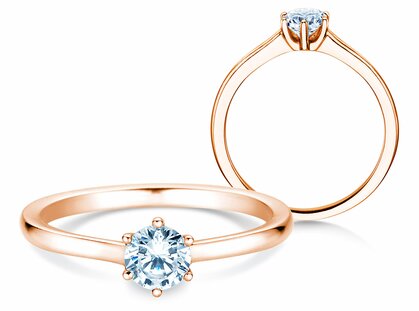 Verlobungsring Madison in 14K Roségold mit Diamant 0,50ct G/SI