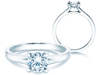 Verlobungsring Modern in Platin 950/- mit Diamant 1,00ct G/SI