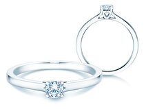 Verlobungsring Romance in Platin 950/- mit Diamant 0,15ct G/SI