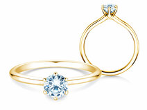 Verlobungsring Royal in 14K Gelbgold mit Diamant 0,50ct G/SI