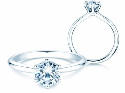 Verlobungsring Royal in Platin 950/- mit Diamant 1,00ct G/SI