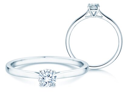 Verlobungsring Surprise in Platin 950/- mit Diamant 0,25ct G/SI