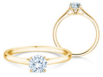 Verlobungsring Surprise in 14K Gelbgold mit Diamant 0,50ct G/SI