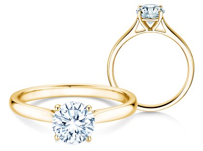 Verlobungsring Surprise in 14K Gelbgold mit Diamant 1,00ct G/SI