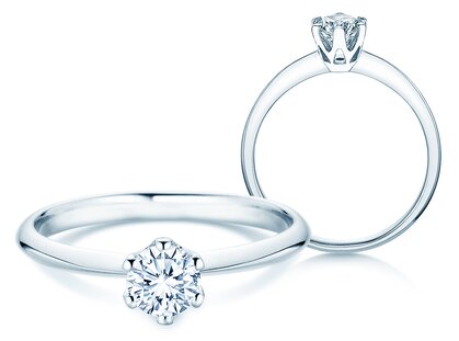 Verlobungsring The One in Platin 950/- mit Diamant 0,50ct G/SI