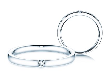 Verlobungsring Destiny in Platin 950/- mit Diamant 0,03ct G/SI