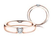 Verlobungsring Destiny in 18K Roségold mit Diamant 0,25ct G/SI